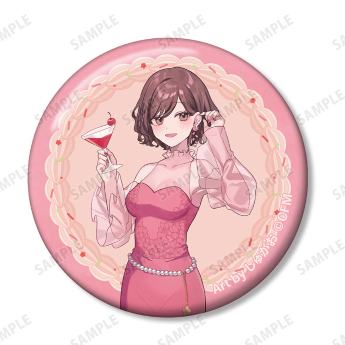 Sakura Miku - Original Sakura Party Ver. Art by Shugao Trading Can Badges (12 Types)