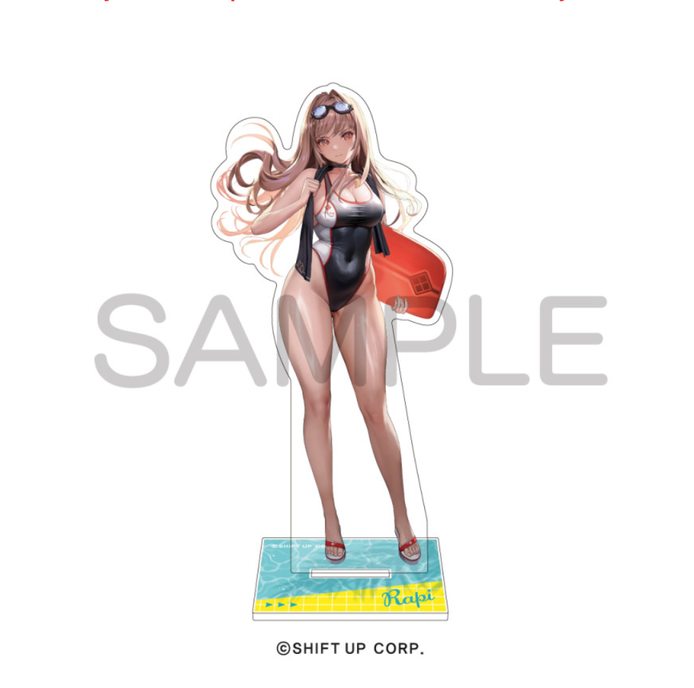 GODDESS OF VICTORY: NIKKE - Rapi - Acrylic Stand - Summer Ver.,"GODDESS OF VICTORY: NIKKE Rapi Acrylic Stand Summer Ver. showcasing a sleek, summery design for dynamic display."