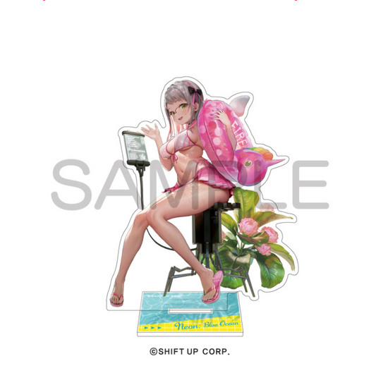 GODDESS OF VICTORY: NIKKE - Neon - Acrylic Stand - Summer Ver.,"GODDESS OF VICTORY: NIKKE Neon Acrylic Stand Summer Ver. with vibrant, summery colors and dynamic design details."