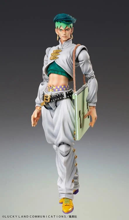 Magician’s Red Super Action Statue from JoJo Stardust Crusaders, in dynamic flaming attack pose.