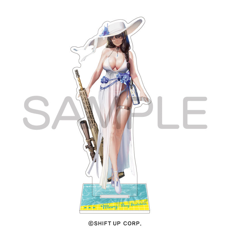 GODDESS OF VICTORY: NIKKE - Mary - Acrylic Stand - Summer Ver.,"GODDESS OF VICTORY: NIKKE Mary Acrylic Stand Summer Ver. showcasing an elegant summery design ideal for display."