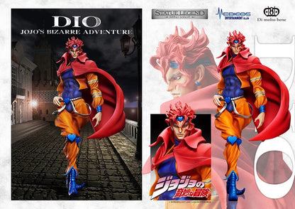 DIO Statue Legend figure from JoJo’s Bizarre Adventure Part 3, standing with outstretched arm and smug grin.