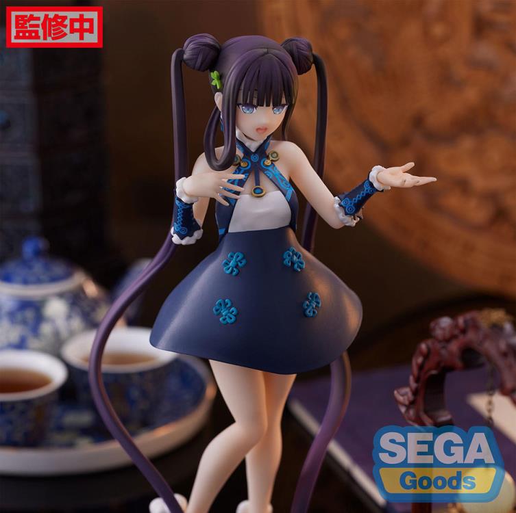 Luminasta Yang Guifei figure from Fate/Grand Order, featuring long sleeves, ornate accessories, and a serene, mystical expression.