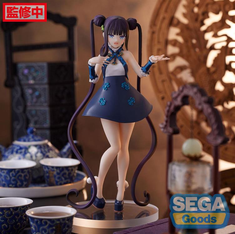 Luminasta Yang Guifei figure from Fate/Grand Order, featuring long sleeves, ornate accessories, and a serene, mystical expression.