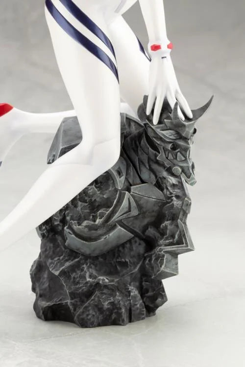 Asuka Langley 1/6 scale figure in white plugsuit from Evangelion: 3.0+1.0, with confident pose and detailed sculpt.