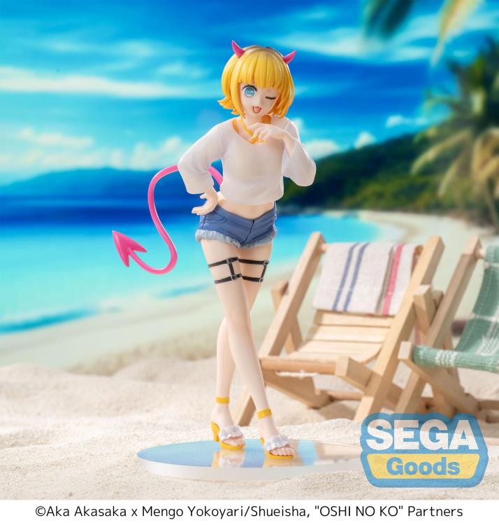 Mem-Cho Luminasta figure from Oshi No Ko, smiling in idol outfit with dynamic pose.