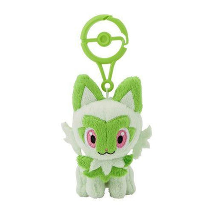 Pokémon - Carabiner Mascot Sprigatito,"Delightful Sprigatito Carabiner Mascot from Pokémon, featuring fresh design details and a functional carabiner."