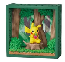 One Pokémon figure framed in the Deep Green Forest series, detailed natural background.