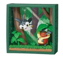 One Pokémon figure framed in the Deep Green Forest series, detailed natural background.