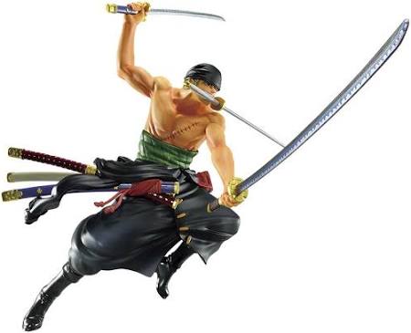 One Piece - Roronoa Zoro The unyielding right-hand sword figure