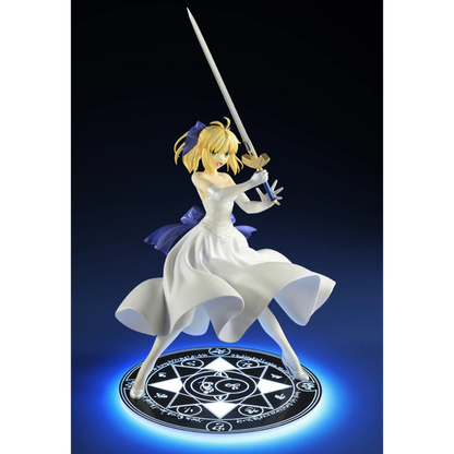Mash Kyrielight 1/7 scale figure in white dress gazing into the distance, from FGO "Under the Same Sky" by Aniplex.